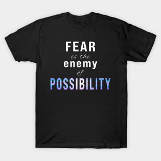 Fear is the Enemy of Possibility T-Shirt